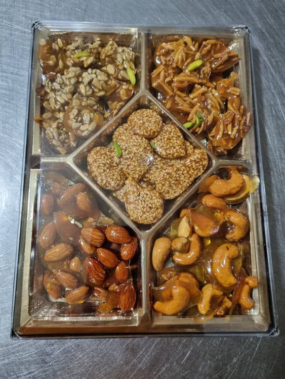 سوهان عسلی اجیلی ویژه پنج مغز