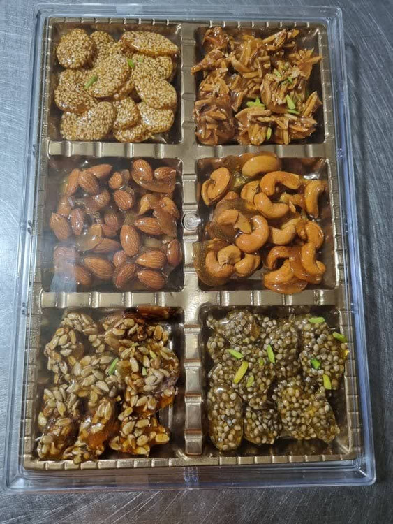 سوهان عسلی اجیلی شش مغز